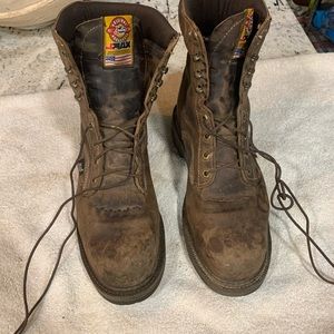 Justin steel toe work boots